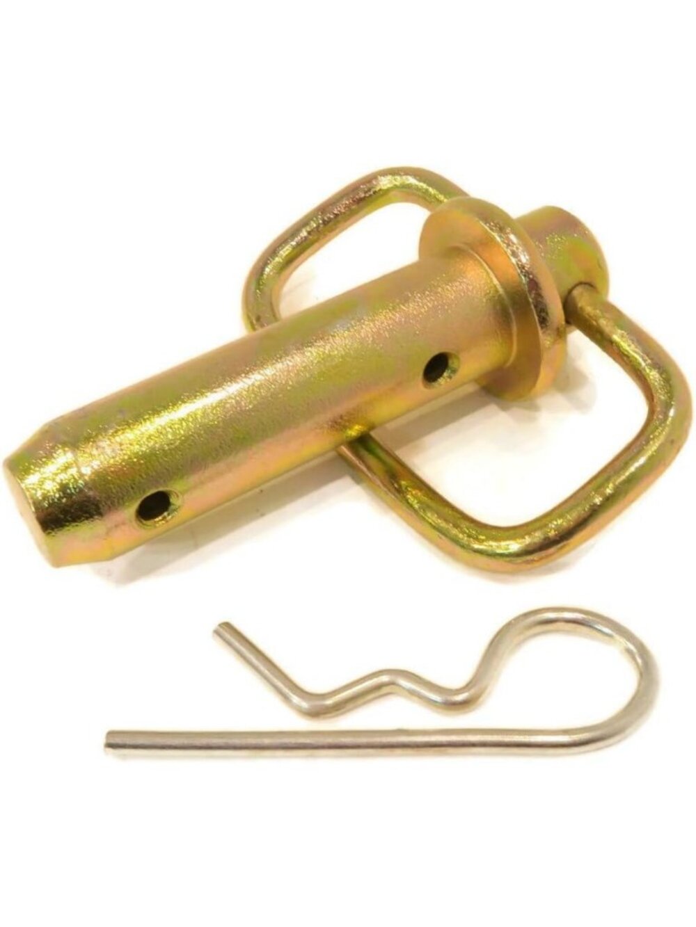 Heavy-Duty Hitch Pin for Towing, Durable Gold Finish, Secure Locking Mechanism